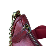 Prada Re-Edition Saffiano Leather Shoulder Bag Red