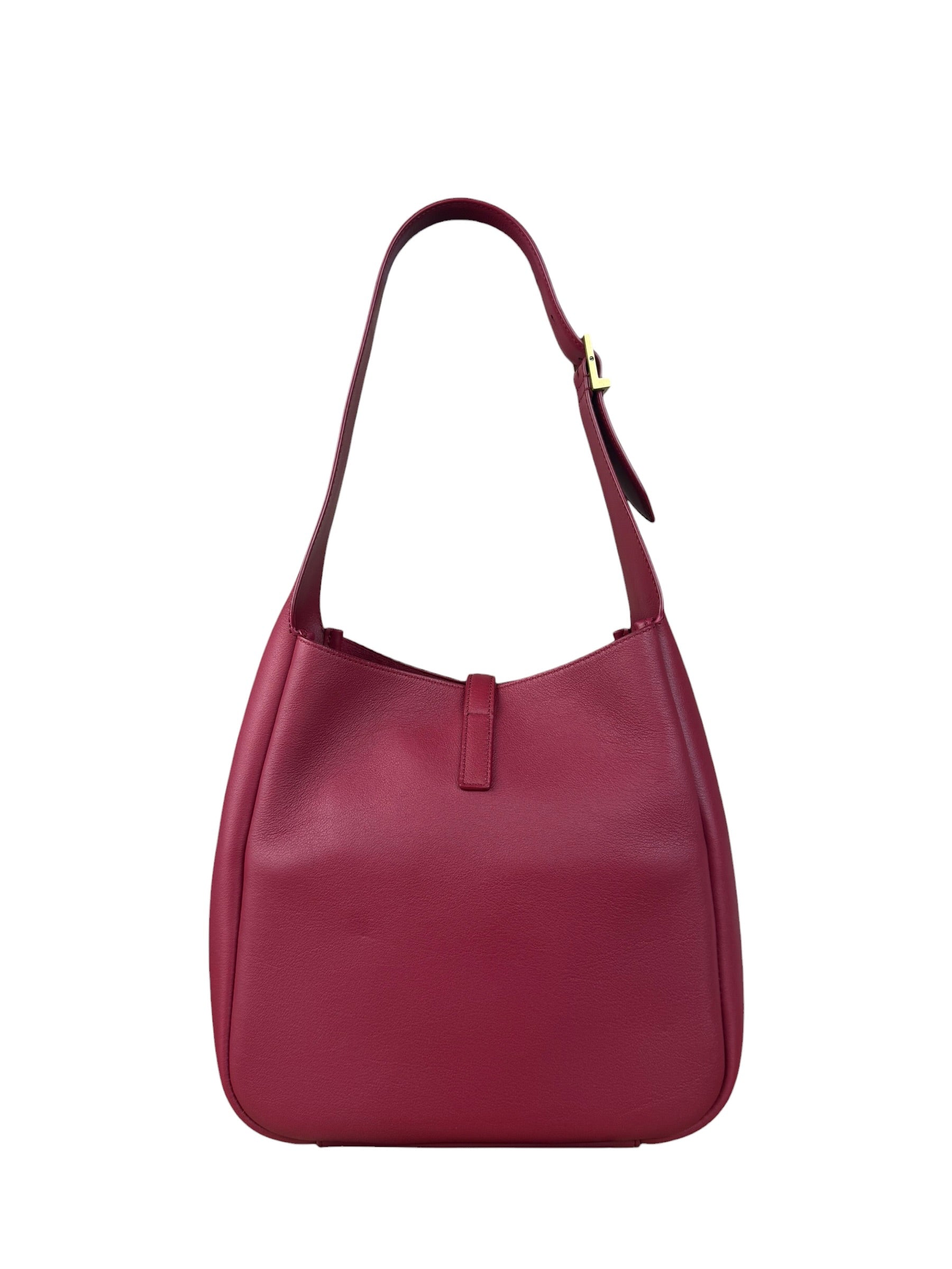 Saint Laurent Raspberry Pink Le 5 A 7 Hobo