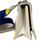 Prada Multicolor Velvet/Leather Trim Trompe L'oeil Cahier Crossbody Bag