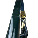 Gucci Vintage Blue/Green Patent Leather Horsebit Glam Hobo Bag