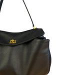 Balenciaga Medium Rodeo Leather 2Way Handbag Black