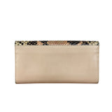 Salvatore Ferragamo Multi-Toned Leather Python Gancini Continental Wallet