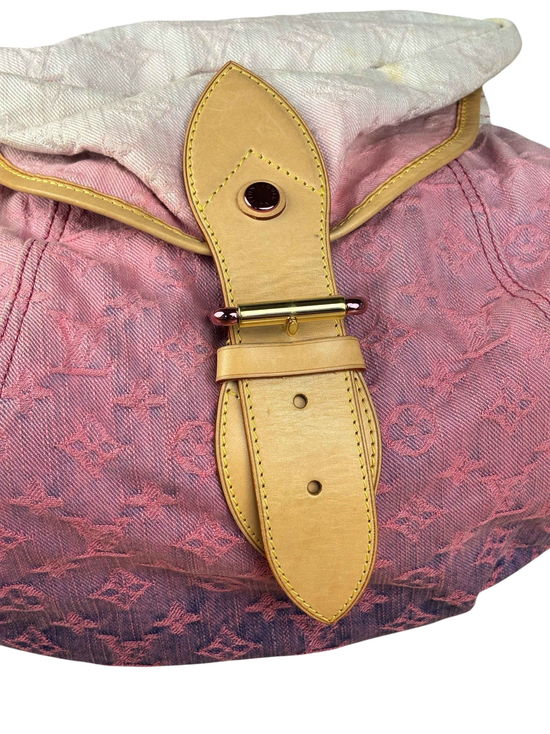 Louis Vuitton Pink Denim Monogram Sunshine Crossbody Bag