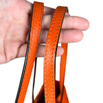 Gucci Orange Pebble Leather Swing Medium Tote
