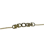 Christian Dior Black Enamel & Pave Rhinestone Crescent Chocker Necklace