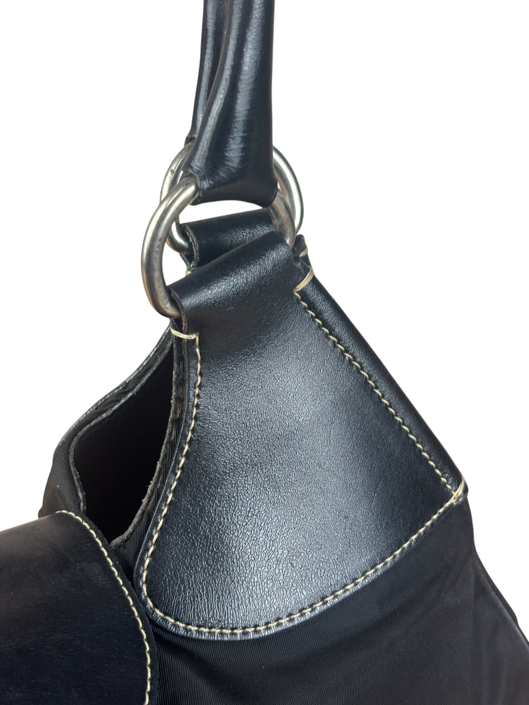 Prada Black Nylon Tessuto Shoulder Bag