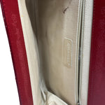 Chanel Red Caviar Quilted Frame Clutch 2012