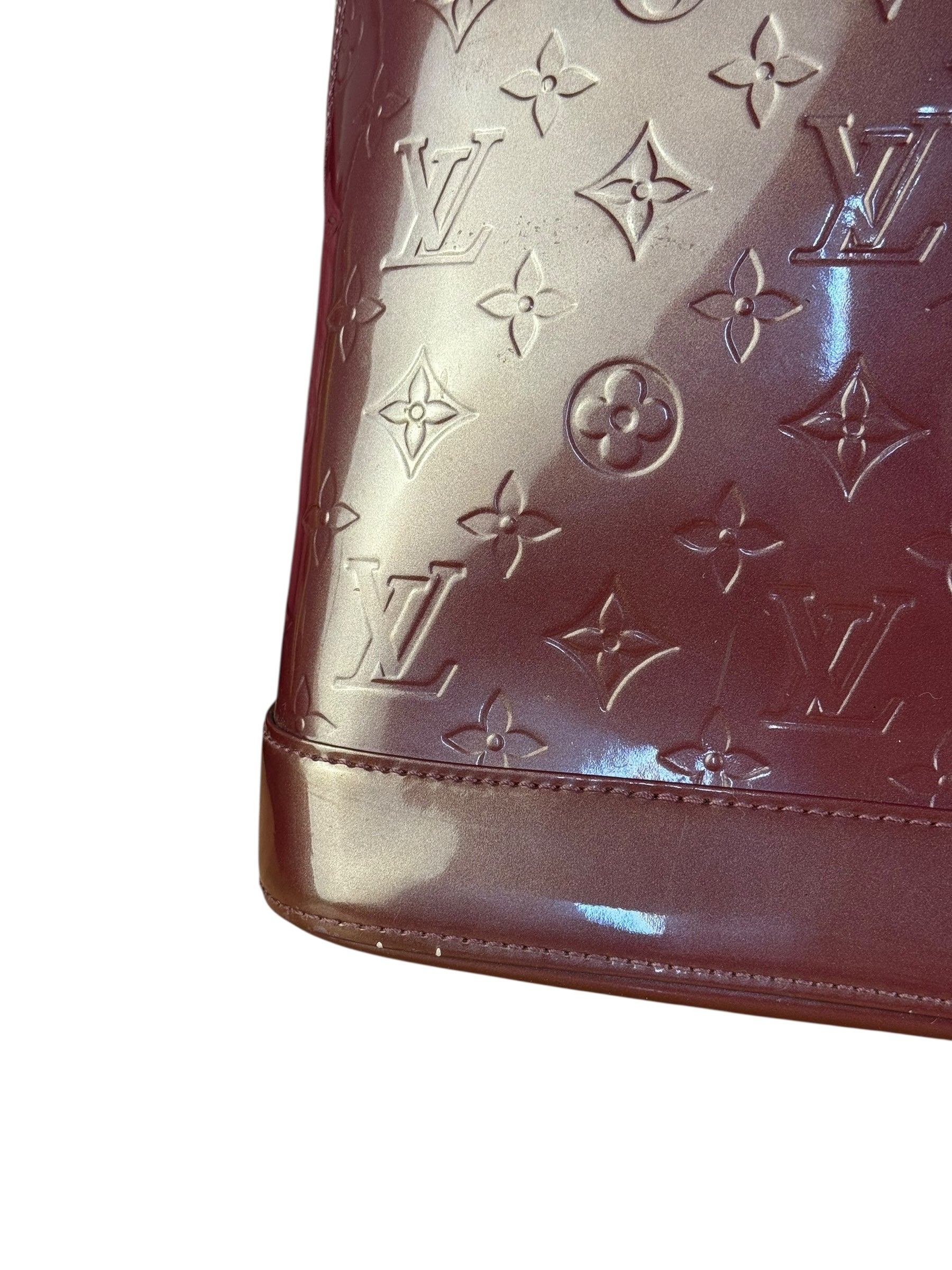 Louis Vuitton Monogram Vernis Alma GM Burgundy