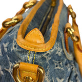 Louis Vuitton Denim/Leather Trim Monogram Neo Cabby Handbag