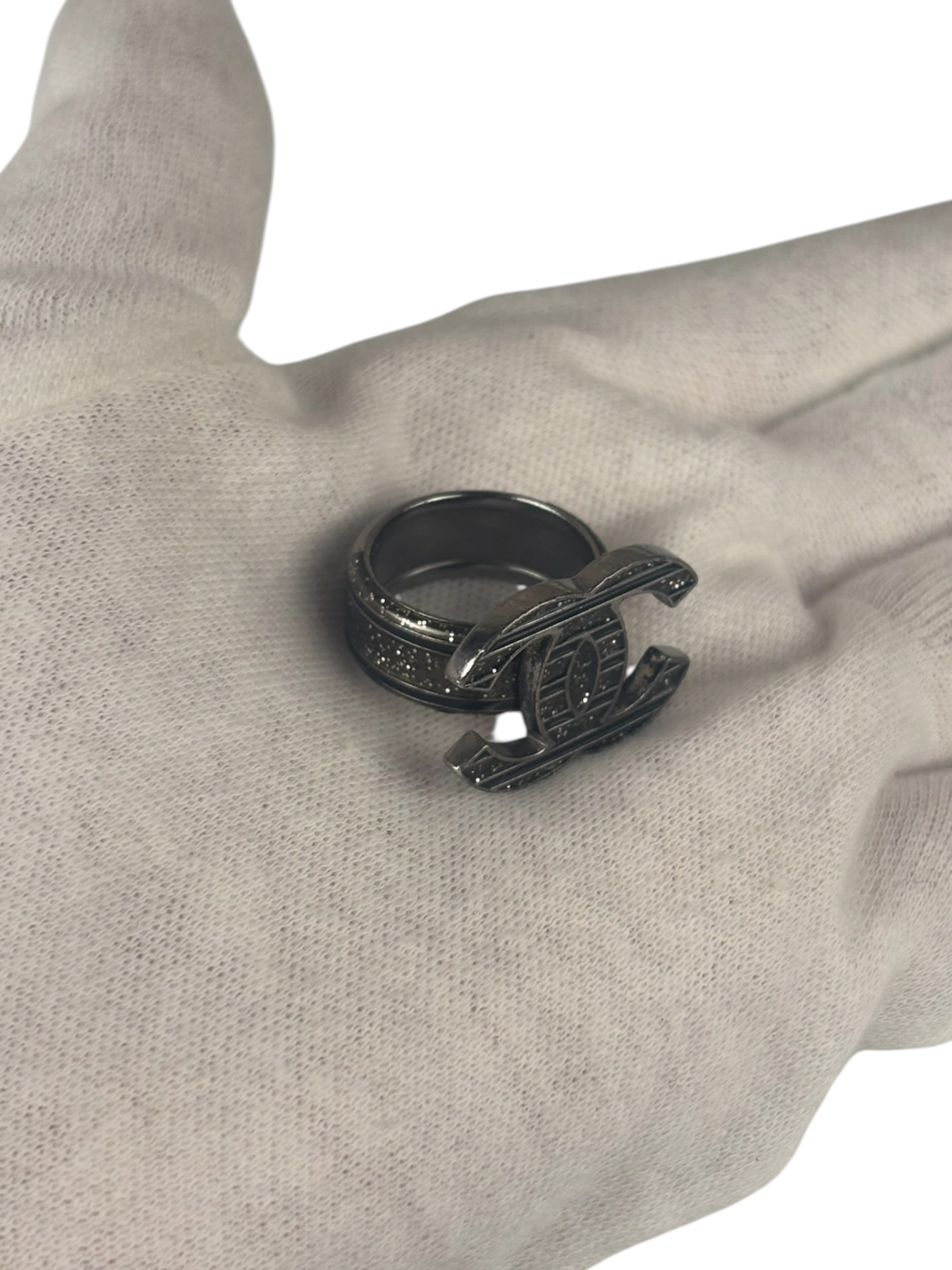 Chanel Strass CC Ring Size 6.5