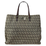 Fendi FF Canvas Top Handle Tote