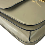 Celine Light Beige Patent Leather Classic Box Shoulder Bag