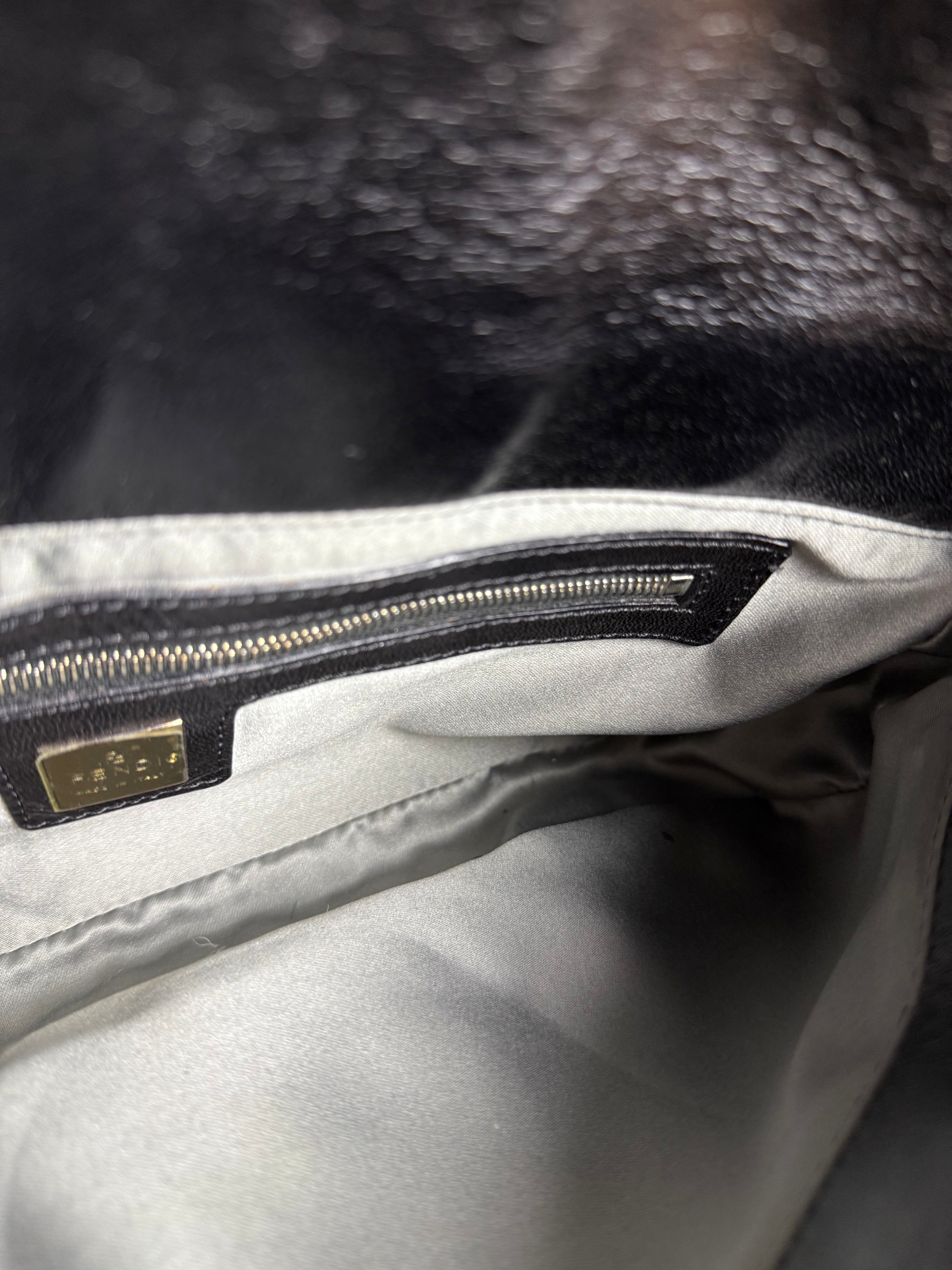 Fendi Beaded Baguette Black