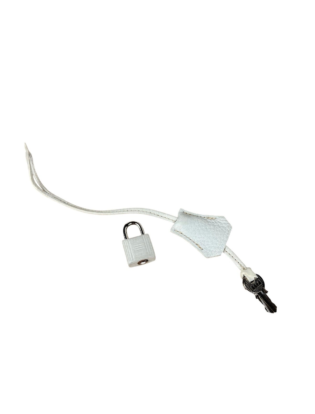 Hermes Kelly 32 White Clemence Leather Handbag 2008