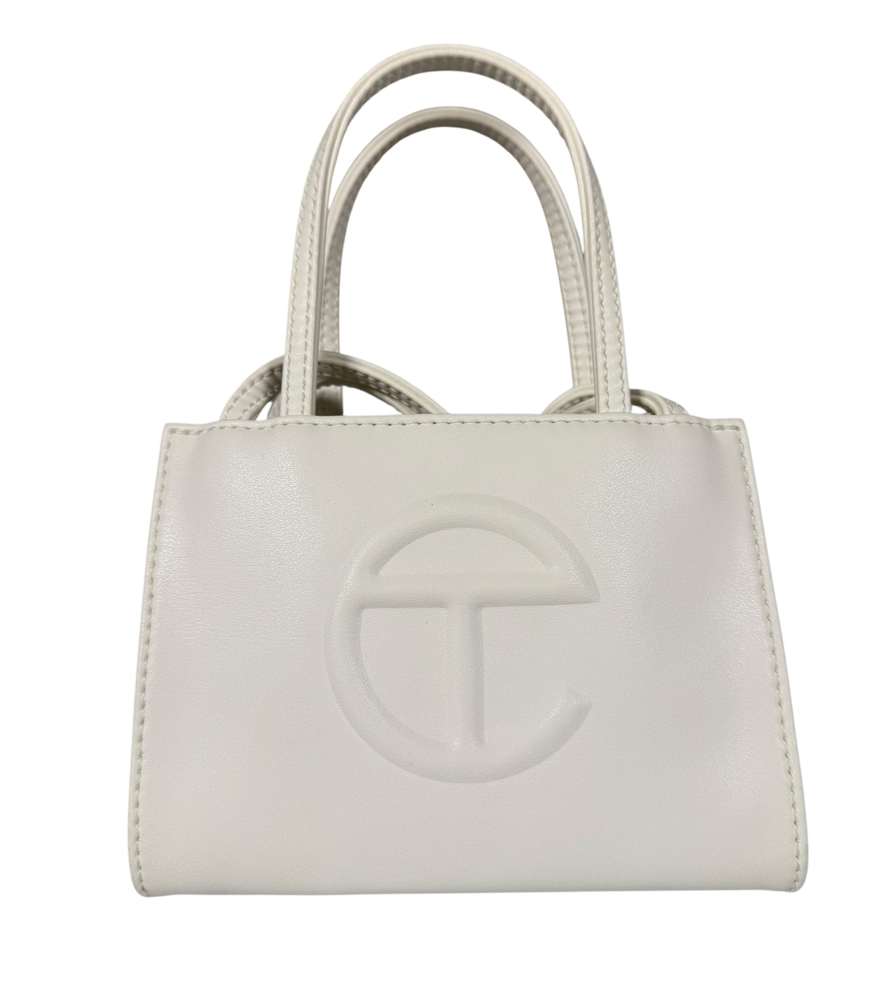 Telfar Small White Shopping Tote
