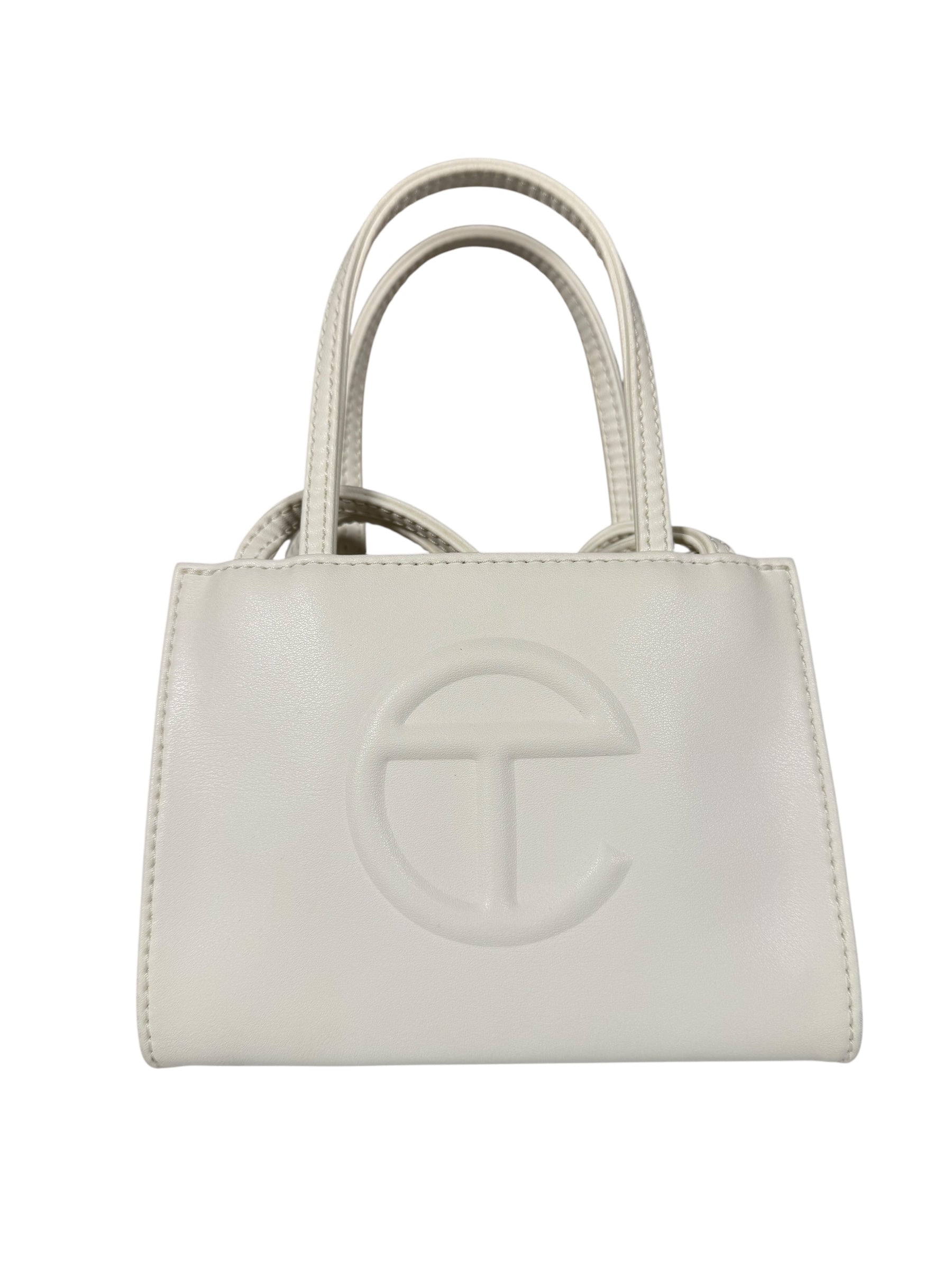 Telfar Small White Shopping Tote