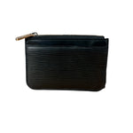 Louis Vuitton Black Epi Leather Mini Zip Wallet