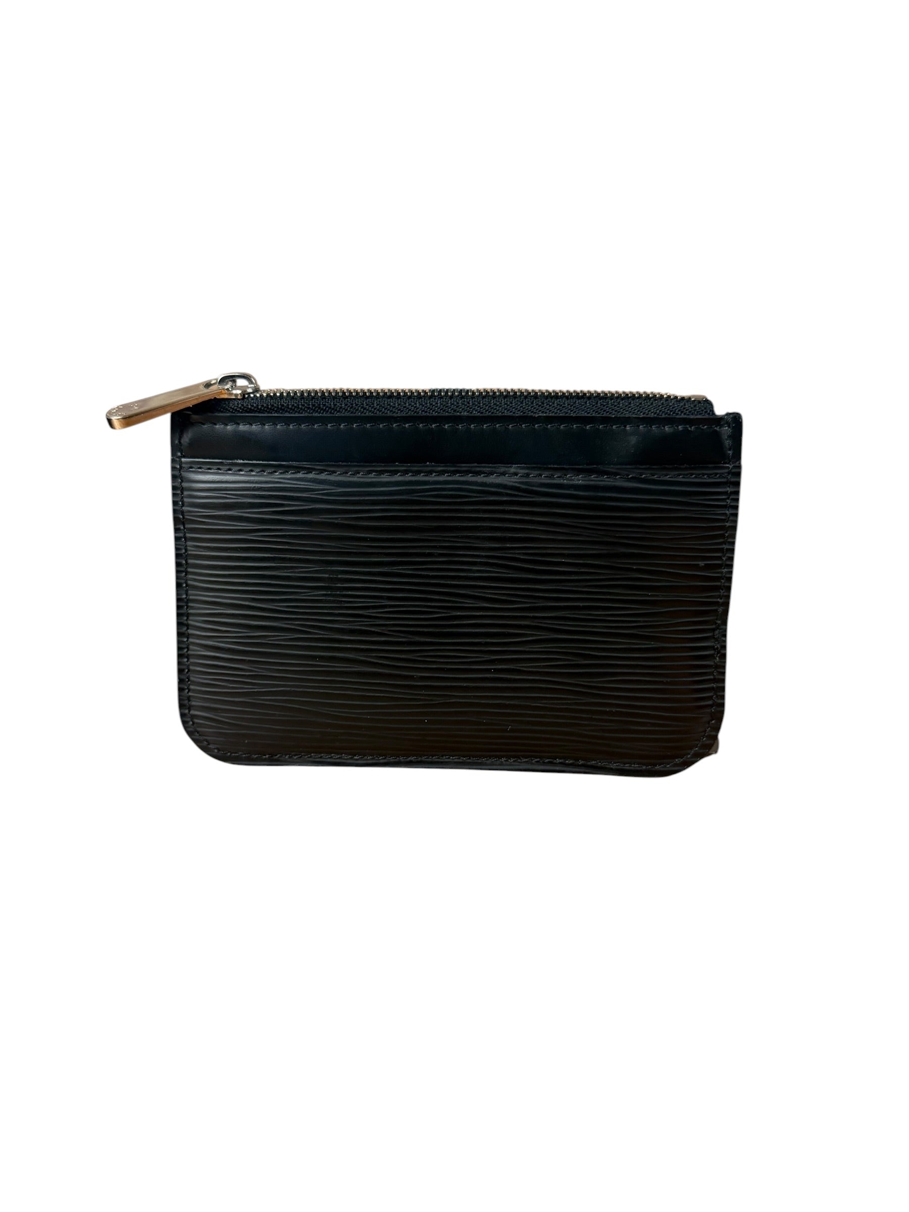 Louis Vuitton Black Epi Leather Mini Zip Wallet