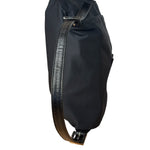 Fendi Black Leather Trim Mamma Baguette