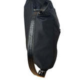Fendi Black Leather Trim Mamma Baguette