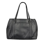 Coach Vintage Black Peyton Leather Jordan Double Zip Shoulder Bag
