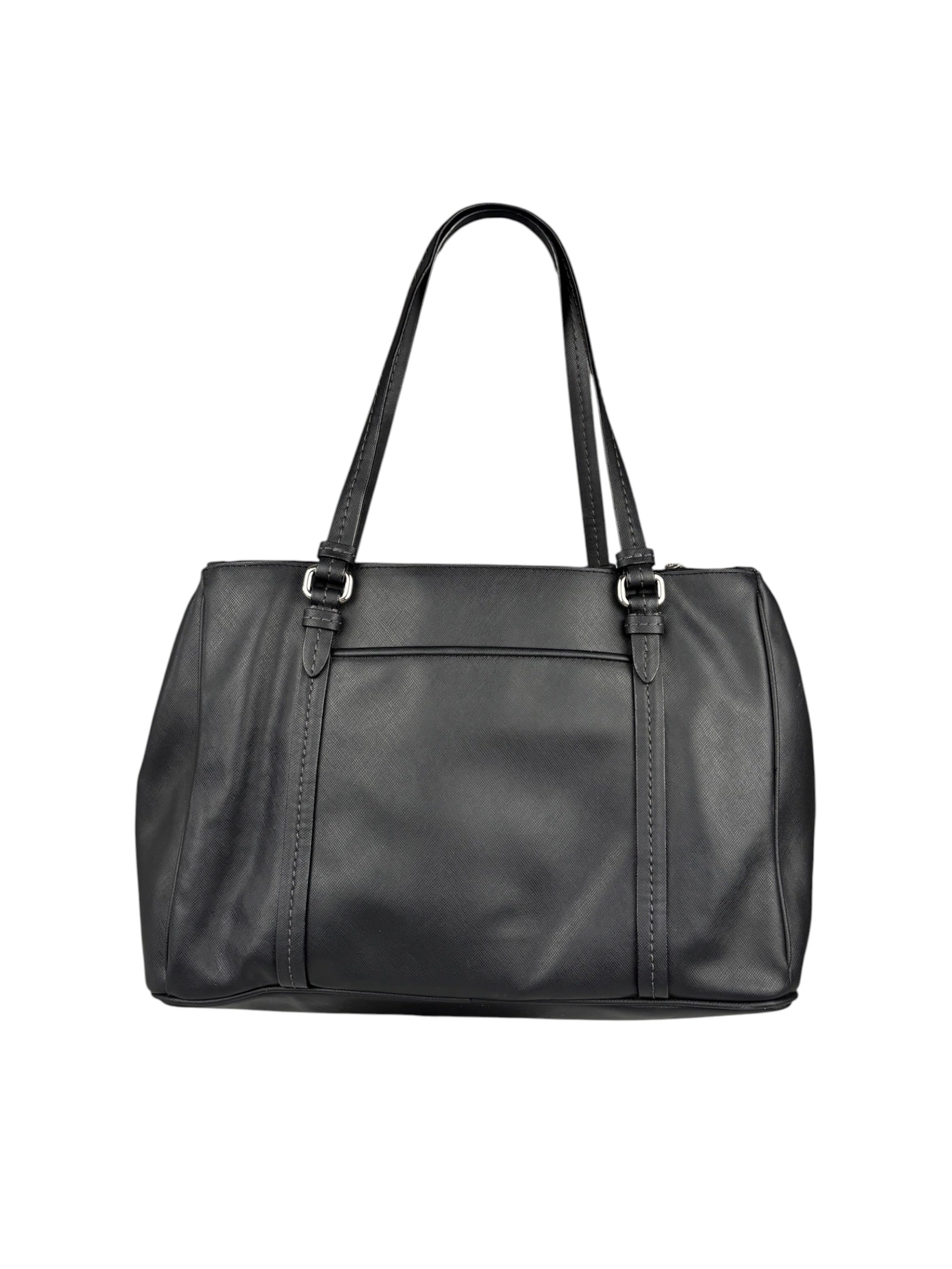 Coach Vintage Black Peyton Leather Jordan Double Zip Shoulder Bag