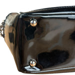Chanel Vintage Black Patent Pony Hair Chain Pocket Tote 2005