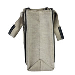 Chloe Grey/Black Leather Trim Tote