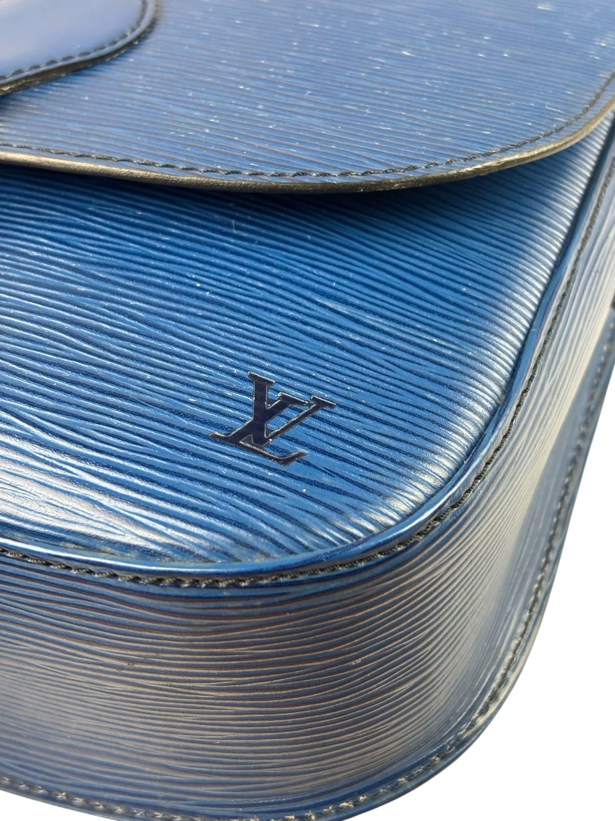 Louis Vuitton Vintage Blue Epi Saint Cloud GM Crossbody