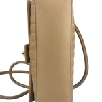 Chanel Vintage Tan Vertical Quilt Flap Shoulder Bag 1989