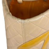 Chanel Beige Quilted Lambskin Linge Cambon Tote2005