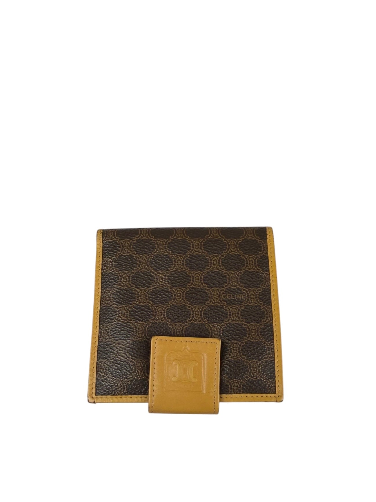 Celine Vintage Macadam Compact Bifold Wallet