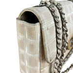 Chanel Vintage Beige Travel Line Classic Flap 2001