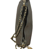Chanel CC Grey Leather Chain Hobo Bag '89-'91