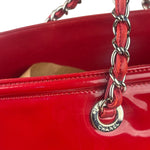 Chanel Lipstick Red Patent Leather Paris-Venice CC Jumbo Tote 2010