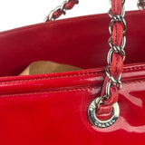 Chanel Lipstick Red Patent Leather Paris-Venice CC Jumbo Tote 2010