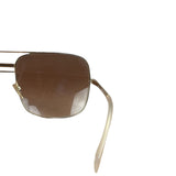 Celine Gold Tone Square Aviator Sunglasses CL41808/S
