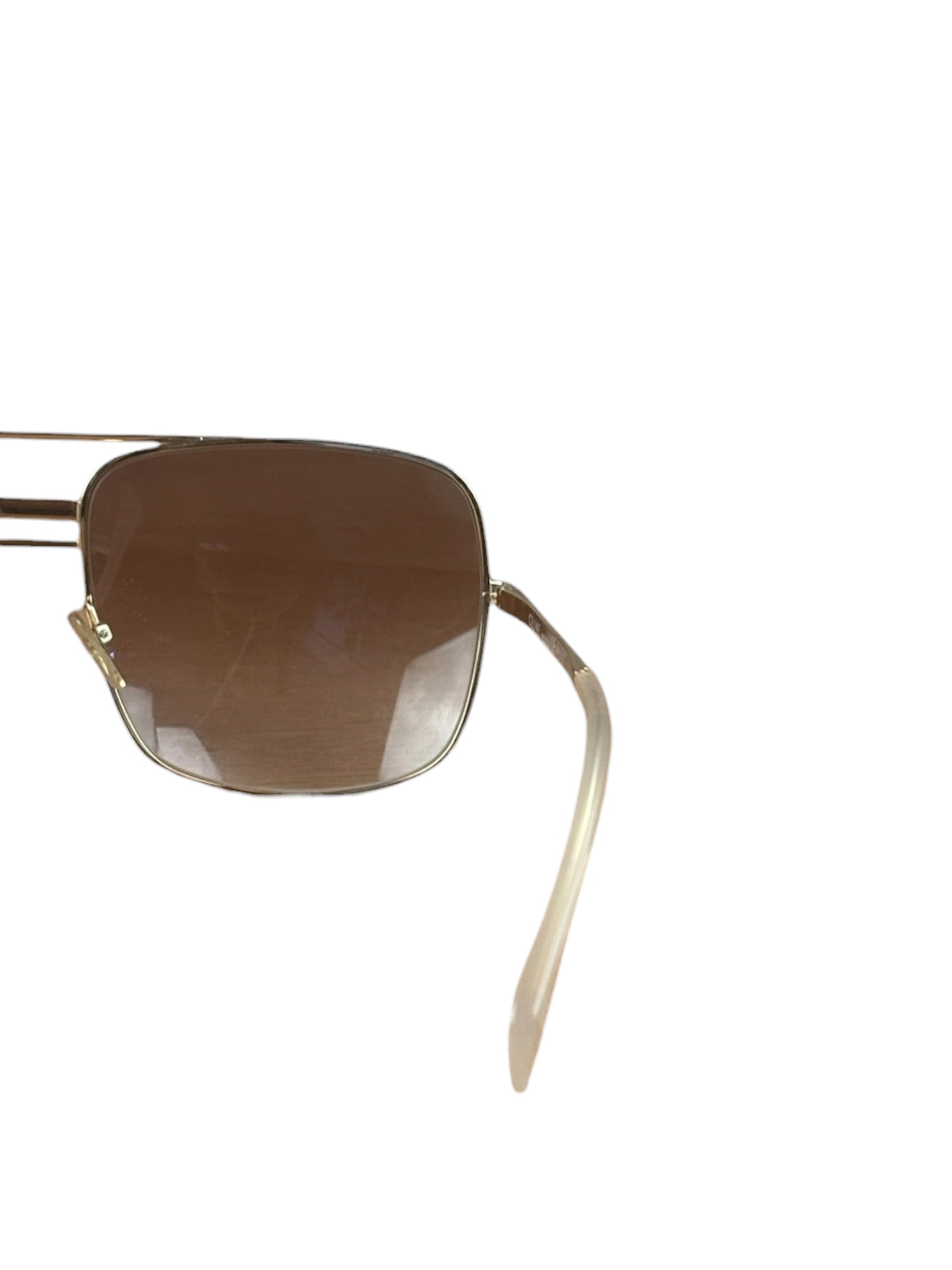 Celine Gold Tone Square Aviator Sunglasses CL41808/S