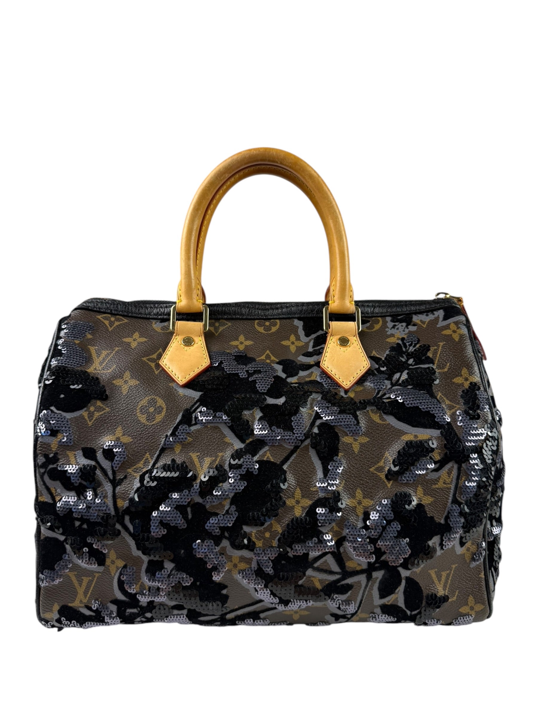 Louis Vuitton Limited-Edition Monogram Fleur De Jais Speedy 30