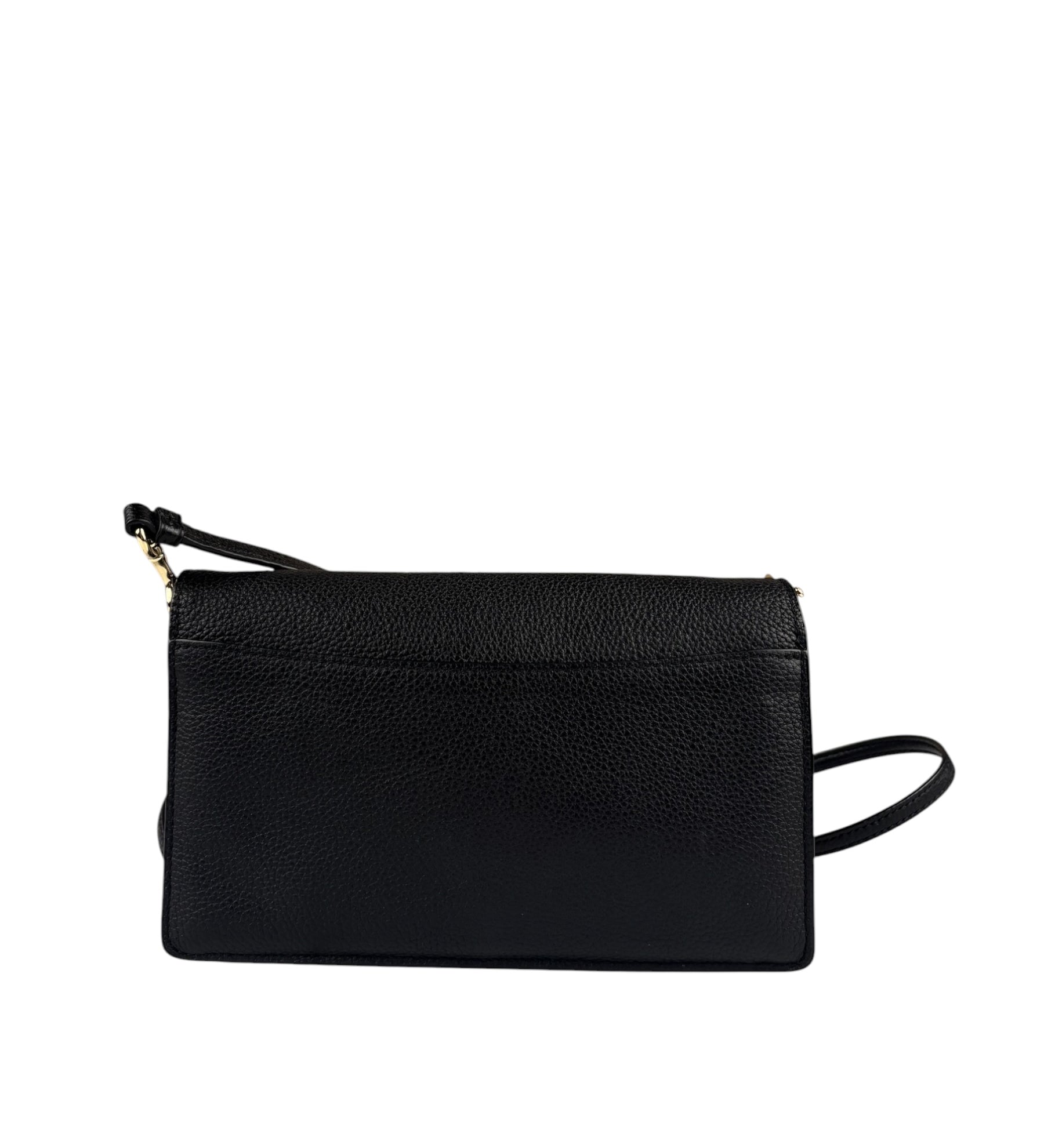 Coach Black Leather Wallet Crossbody Bag