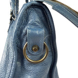 Balenciaga Blue Leather Medium Le City Two-Way Bag