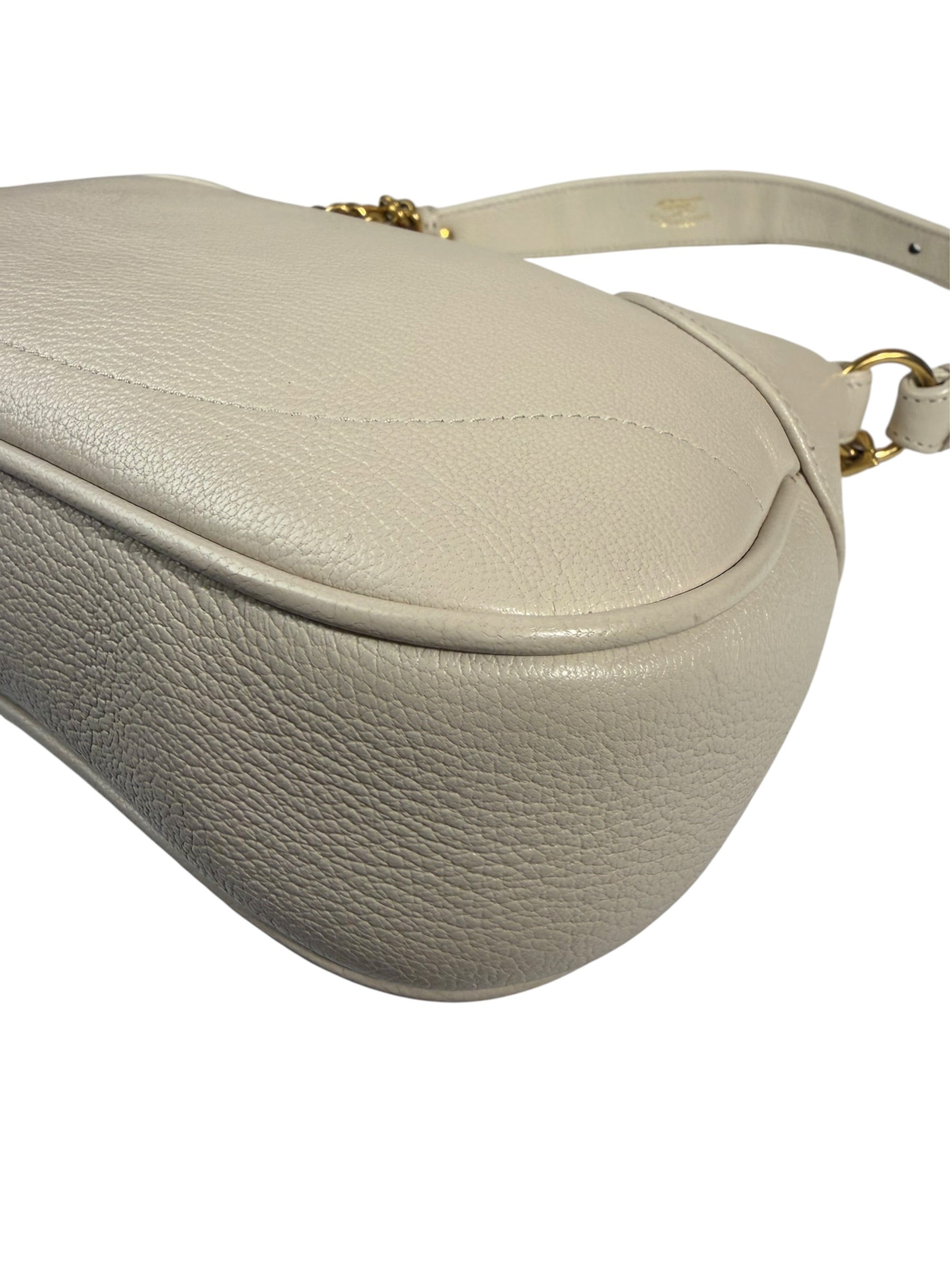 Gucci White Aphrodite Leather Shoulder Bag