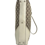 Gucci GG Beige Ivory Leather Shoulder Bag