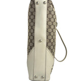 Gucci GG Beige Ivory Leather Shoulder Bag