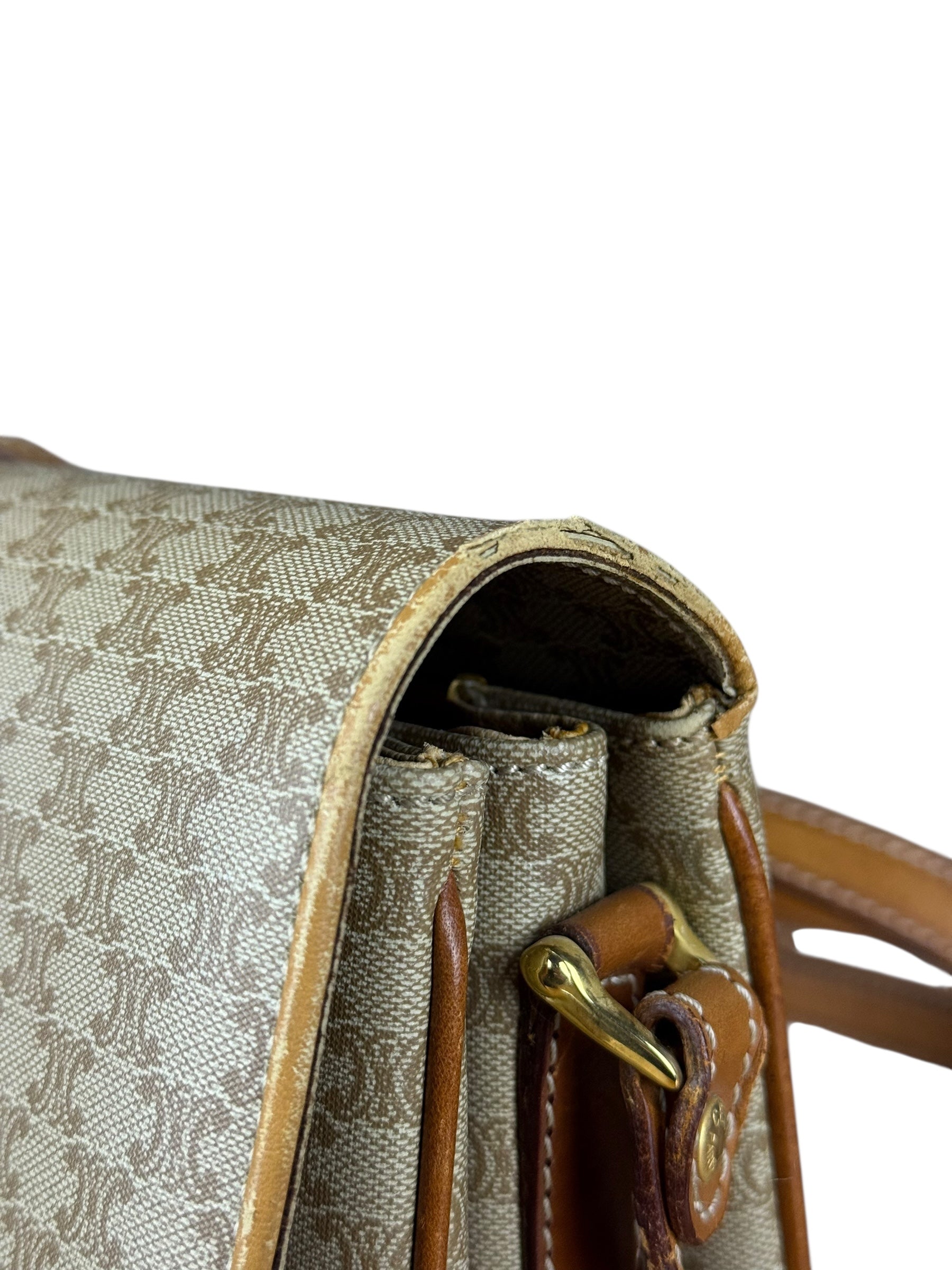 Celine Vintage Macadam Canvas Crossbody Bag