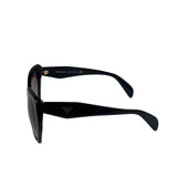 Prada Black Acetate Oversized Sunglasses