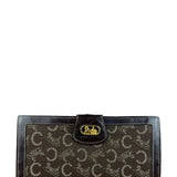 Celine Vintage Macadam Long Wallet Brown