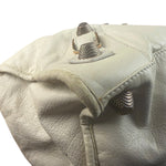 Balenciaga White Leather Giant 21 City Shoulder Bag