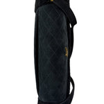 YSL Bicolor Quilted-Suede Shearling Gaby Shoulder Bag