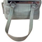 Chanel Light Green Quilt LAX Leather Bowler Bag 2004